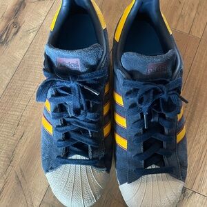 Adidas Men's Superstars - Navy and Yellow